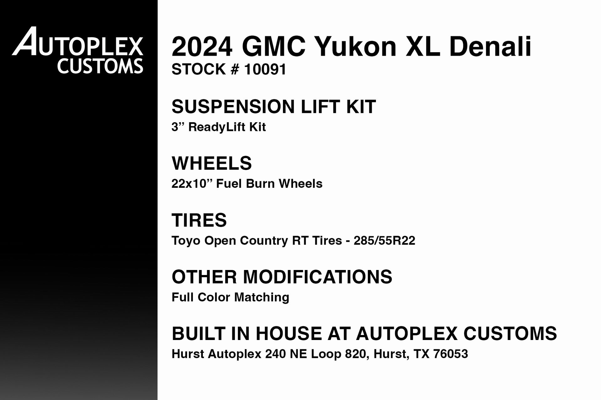 Used 2024 GMC Yukon XL Denali with VIN 1GKS2JKL0RR198060 for sale in Hurst, TX