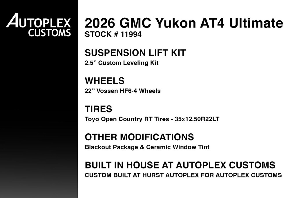 Used 2026 GMC Yukon AT4 Ultimate SUV