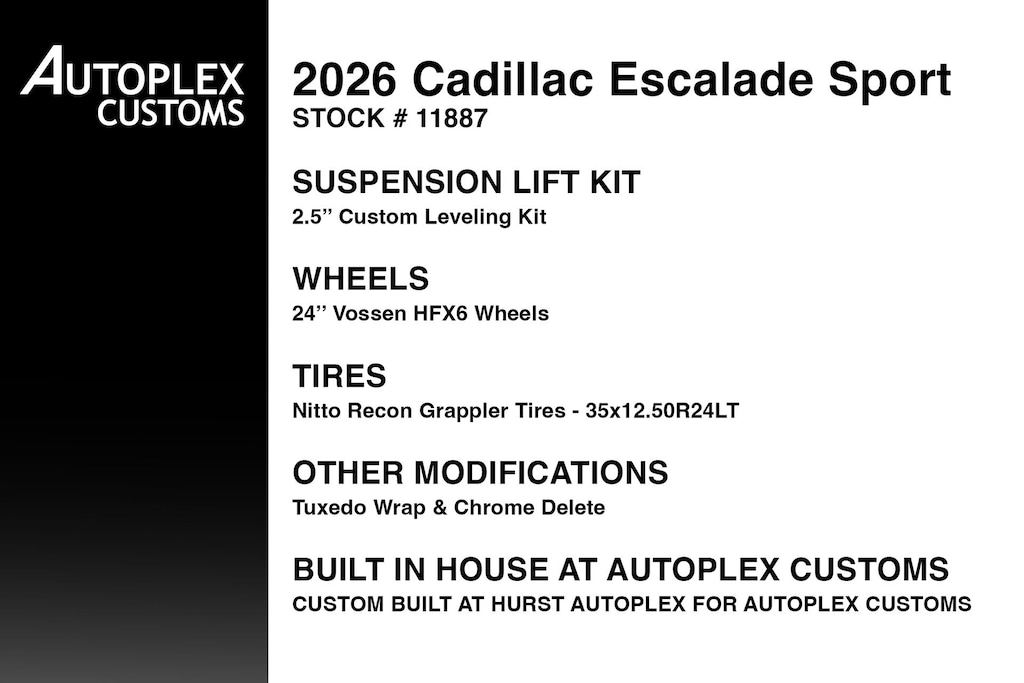 Used 2026 CADILLAC Escalade Sport SUV