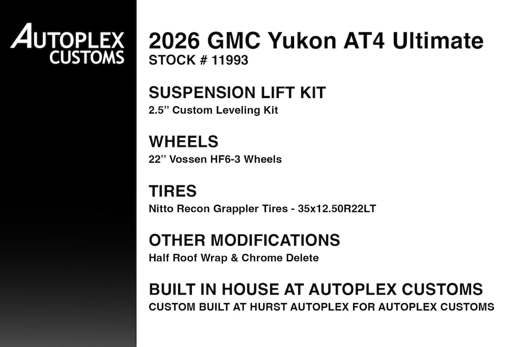 Used 2026 GMC Yukon AT4 Ultimate SUV