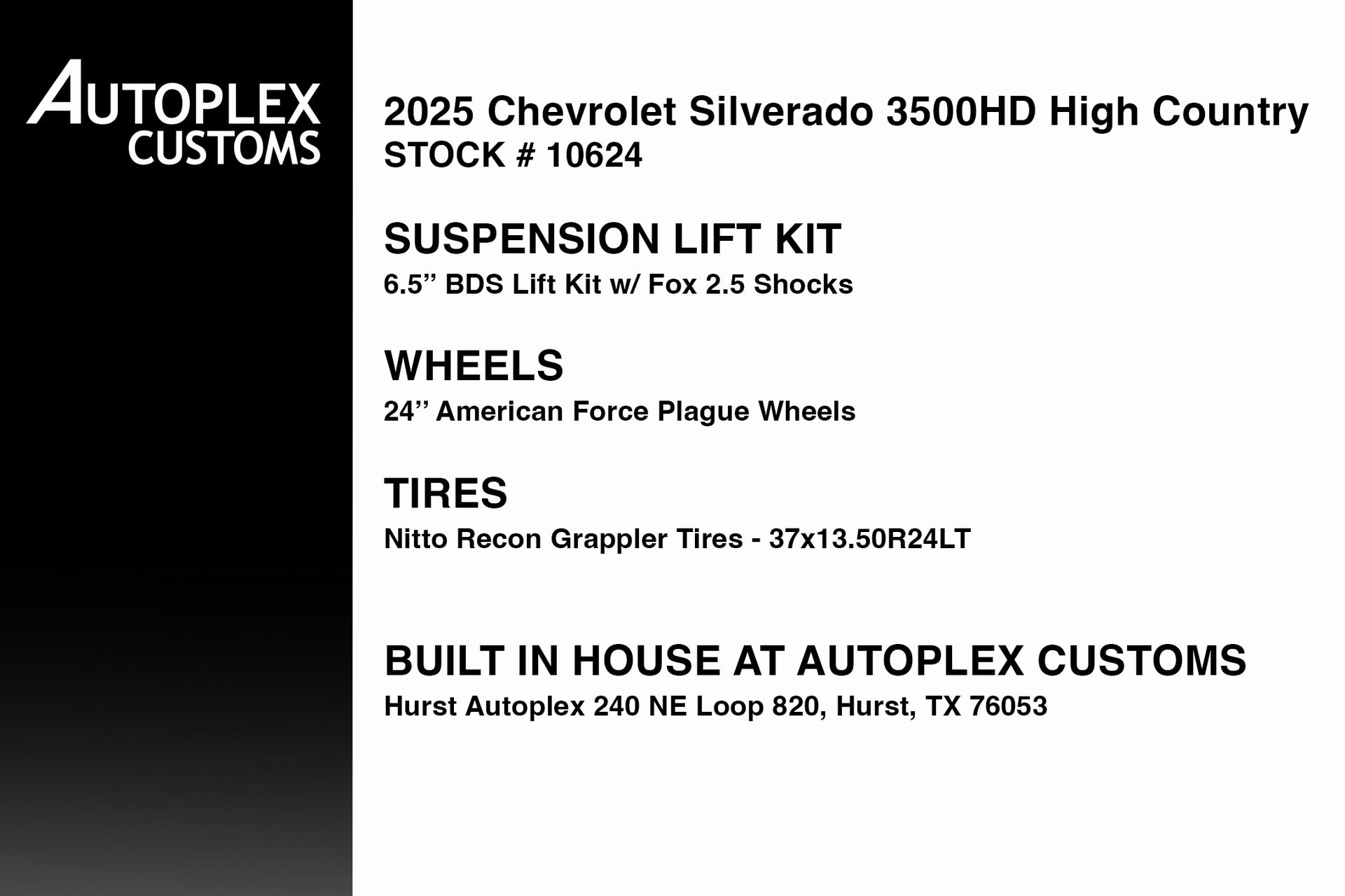 Used 2025 Chevrolet Silverado 3500HD High Country with VIN 1GC4KVEY1SF141280 for sale in Hurst, TX