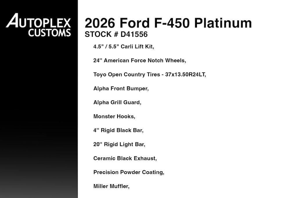 Used 2026 Ford F-450 Platinum Truck