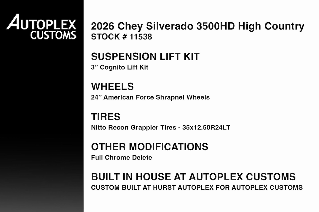 Used 2026 Chevrolet Silverado 3500 HD High Country Truck