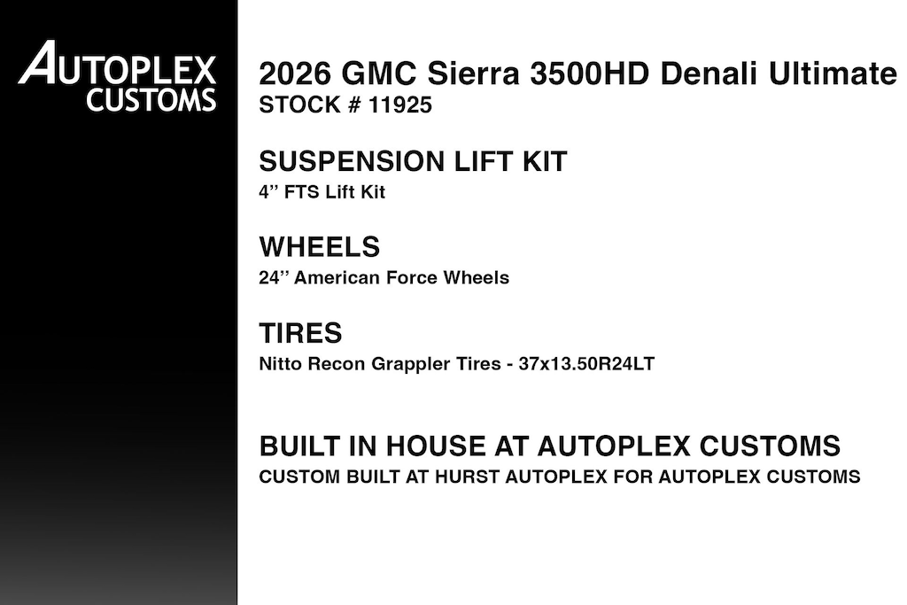 Used 2026 GMC Sierra 3500 HD Denali Ultimate Truck