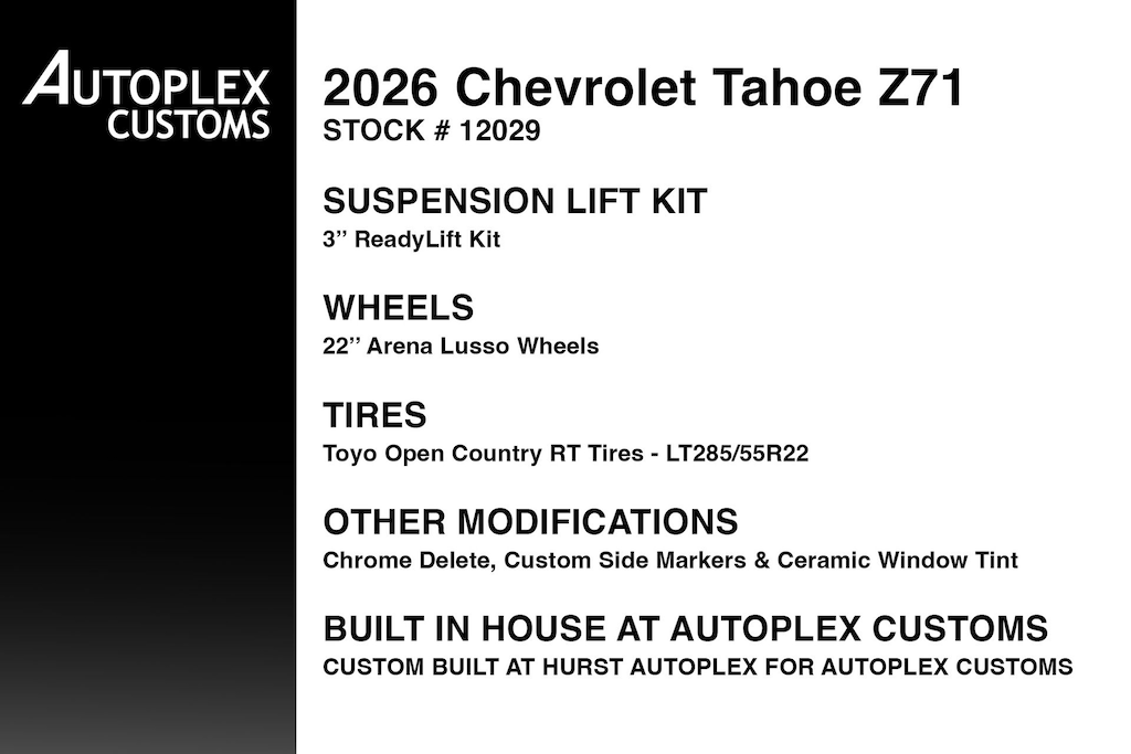 Used 2026 Chevrolet Tahoe Z71 SUV