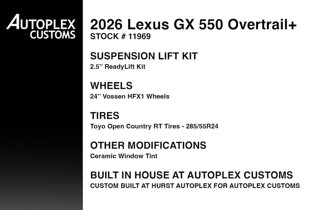 Used 2026 Lexus GX 550 550 Overtrail+ SUV