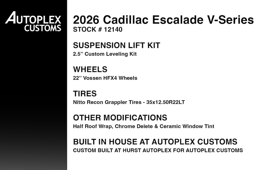 Used 2026 CADILLAC Escalade V-Series SUV