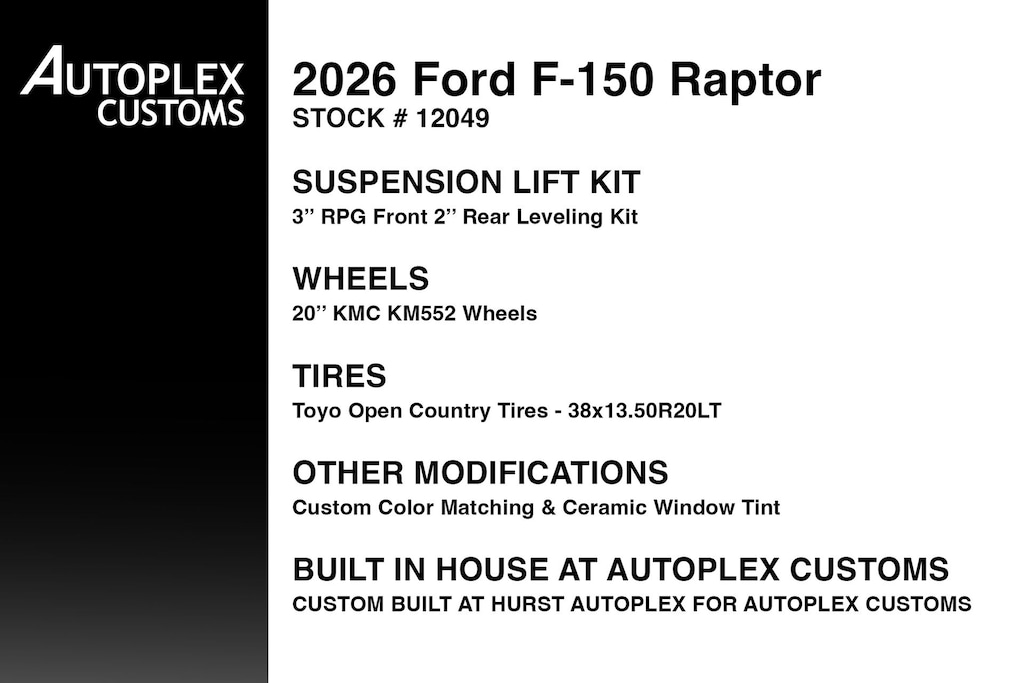 Used 2026 Ford F-150 Raptor Truck