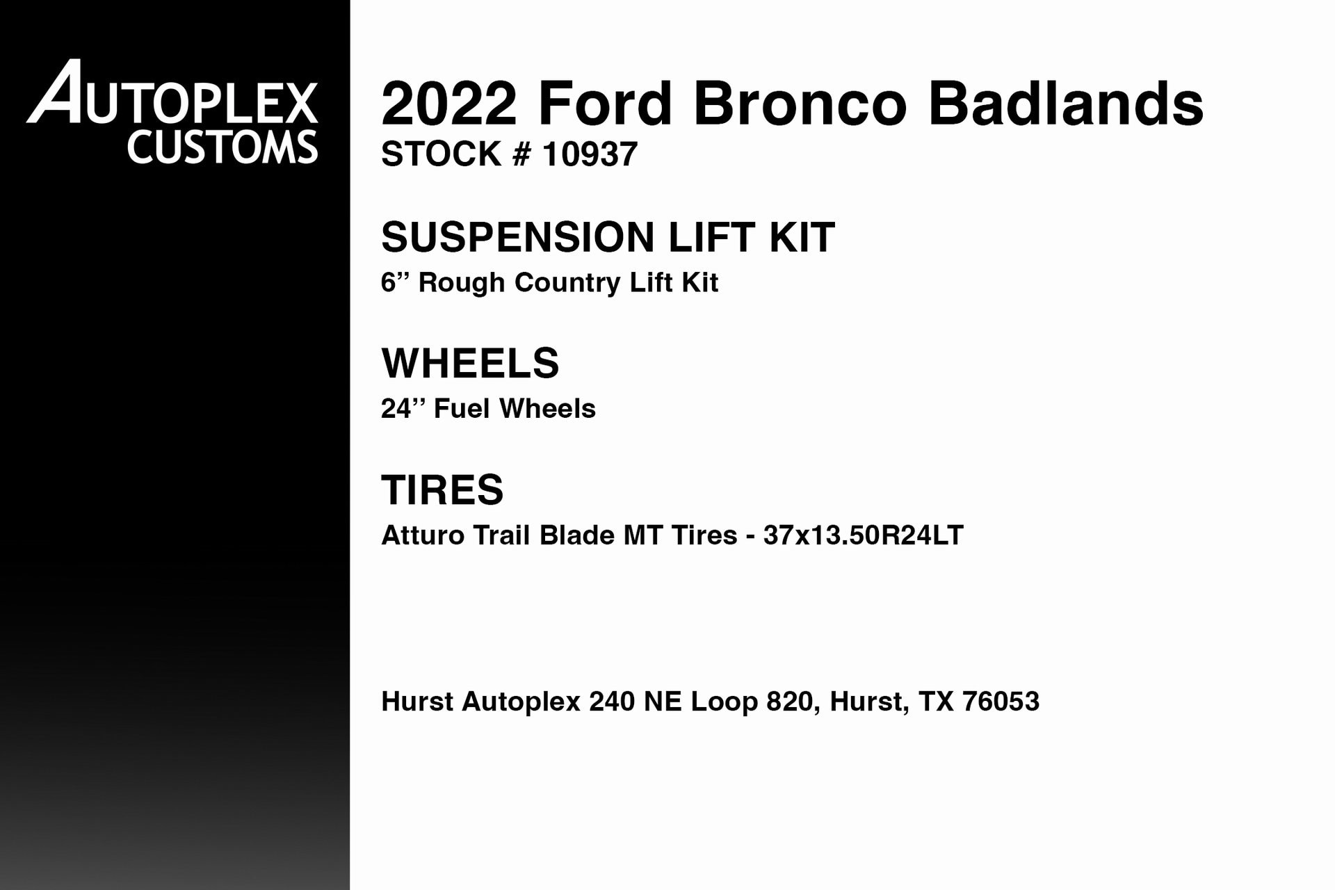Used 2022 Ford Bronco 4-Door Badlands with VIN 1FMEE5DP5NLB23614 for sale in Hurst, TX