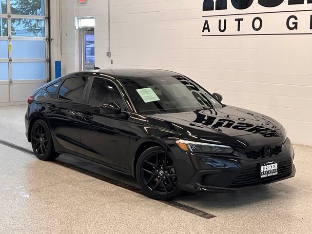 Black 2024 Honda Civic Hatchback Hatchback Front-Wheel Drive Automatic