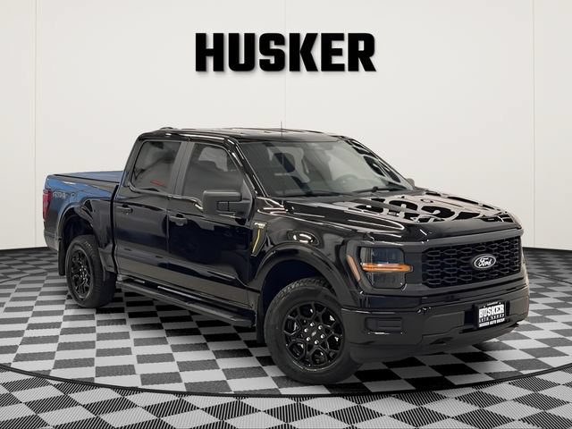 Black 2025 Ford F-150 Pickup Truck Four-Wheel Drive Automatic