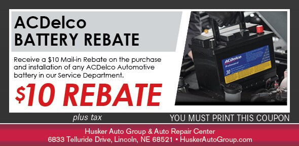 Acdelco Battery Mail In Rebate