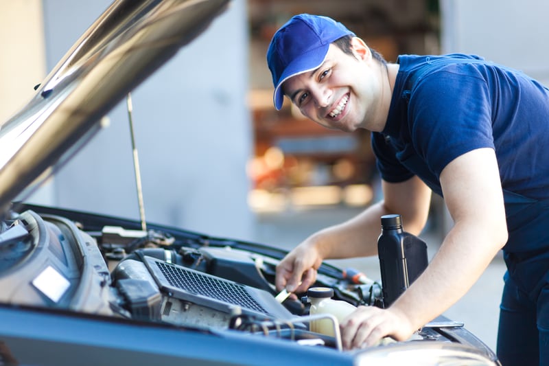 mechanic car inspection