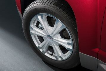Red GMC with Alloy Rims