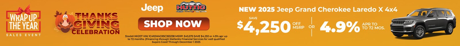 New 2025 Jeep Grand Cherokee Laredo X 4x4