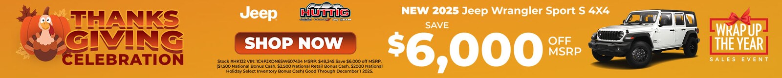 New 2025 Jeep Wrangler Sport S 4x4