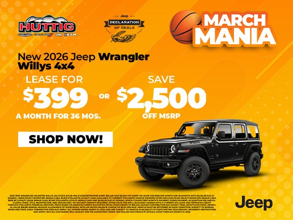 New 2026 Jeep Wrangler Unlimited Willys 4x4