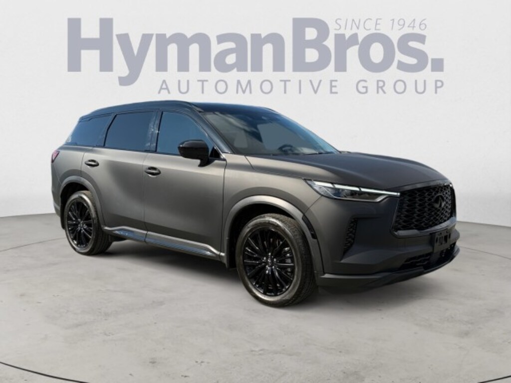 Certified 2023 INFINITI QX60 Sensory AWD Professional Matte Grey Wrap SUV