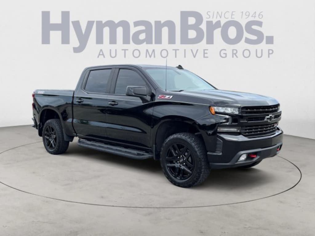 Used 2021 Chevrolet Silverado 1500 LT Trail Boss Leather, 20 Black Wheels Truck Crew Cab
