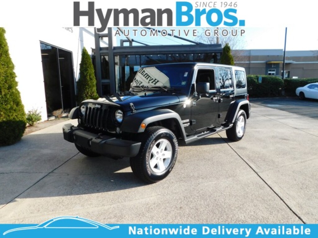 Used 2017 Jeep Wrangler JK Unlimited Sport For Sale Near Richmond, VA |  Hyman Bros. Subaru Serving Midlothian, Chesterfield County & Bon Air |  1C4BJWDG5HL726284