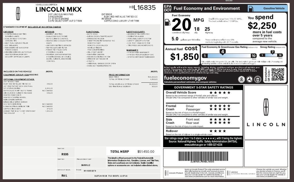 Used 2017 Lincoln MKX Reserve Reserve FWD