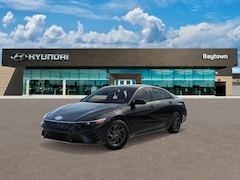 2026 Hyundai Elantra Hybrid Blue Sedan