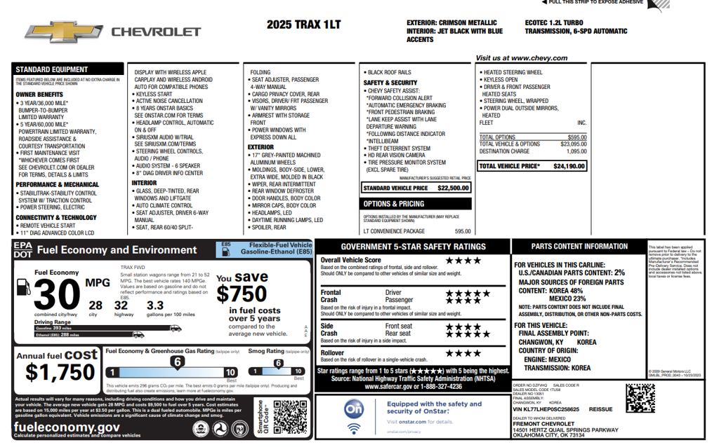 2025 Chevrolet Trax