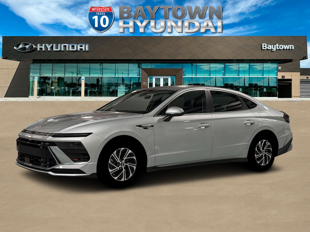 New 2026 Hyundai Sonata Hybrid Blue Sedan