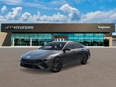 2026 Hyundai Elantra Hybrid Blue Sedan