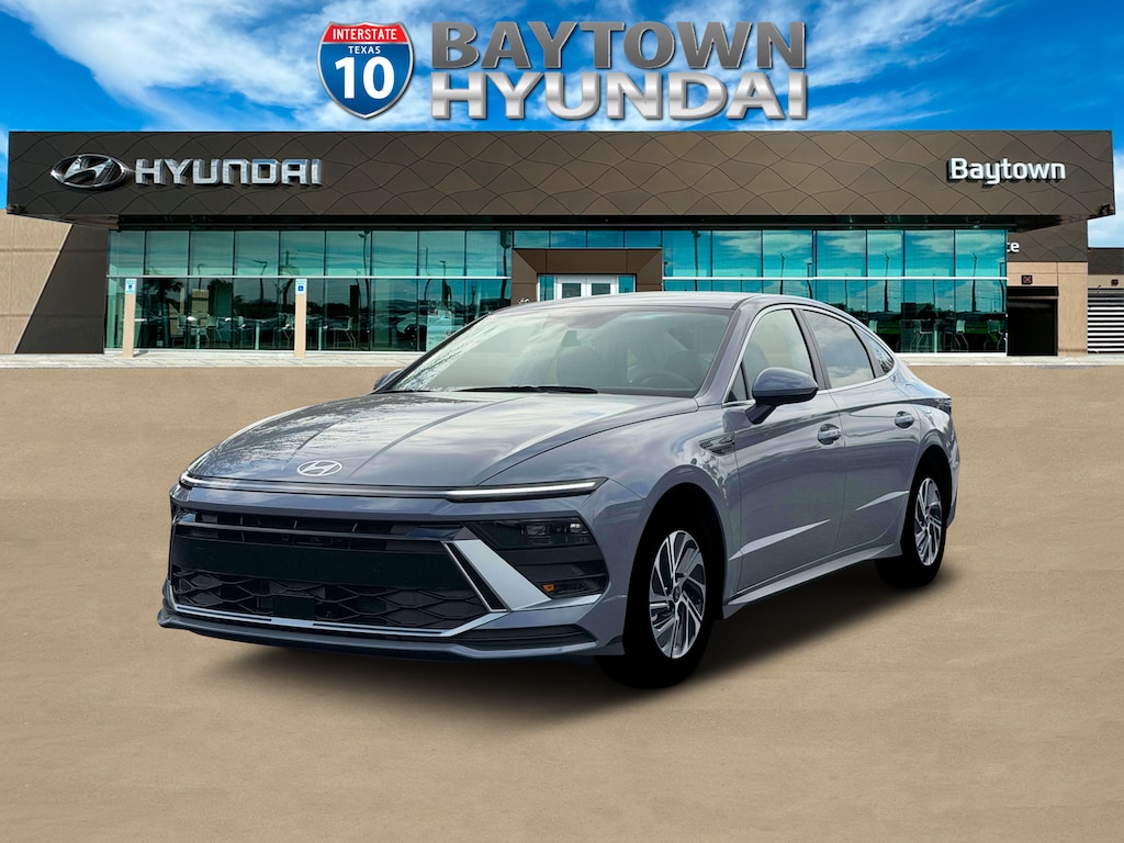 New 2026 Hyundai Sonata Hybrid Blue Sedan