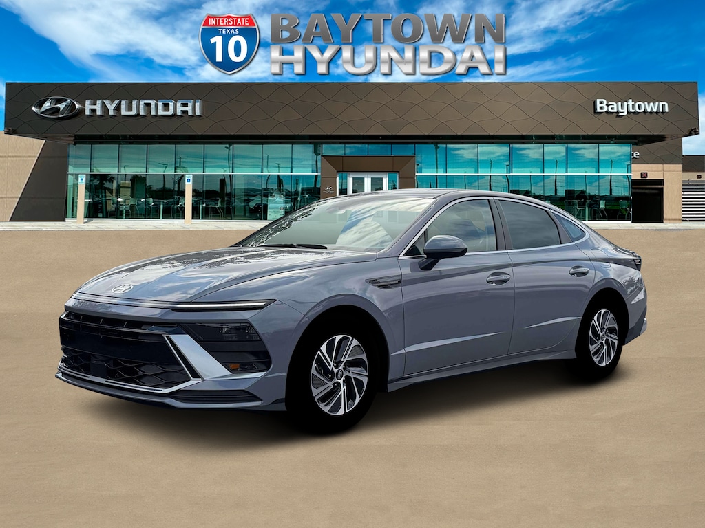 New 2026 Hyundai Sonata Hybrid Blue Sedan
