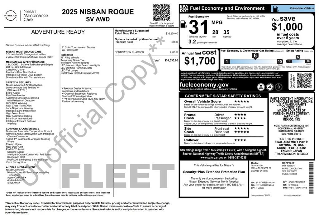 2025 Nissan Rogue