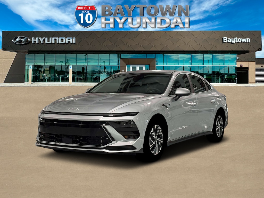 New 2026 Hyundai Sonata Hybrid Blue Sedan