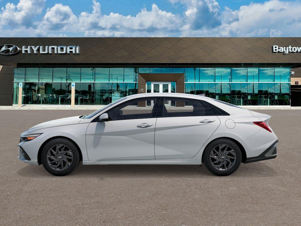 New 2026 Hyundai Elantra Hybrid Blue Sedan