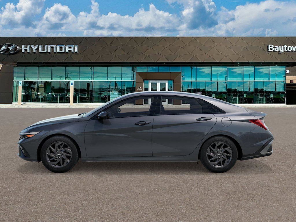 New 2026 Hyundai Elantra Hybrid Blue Sedan