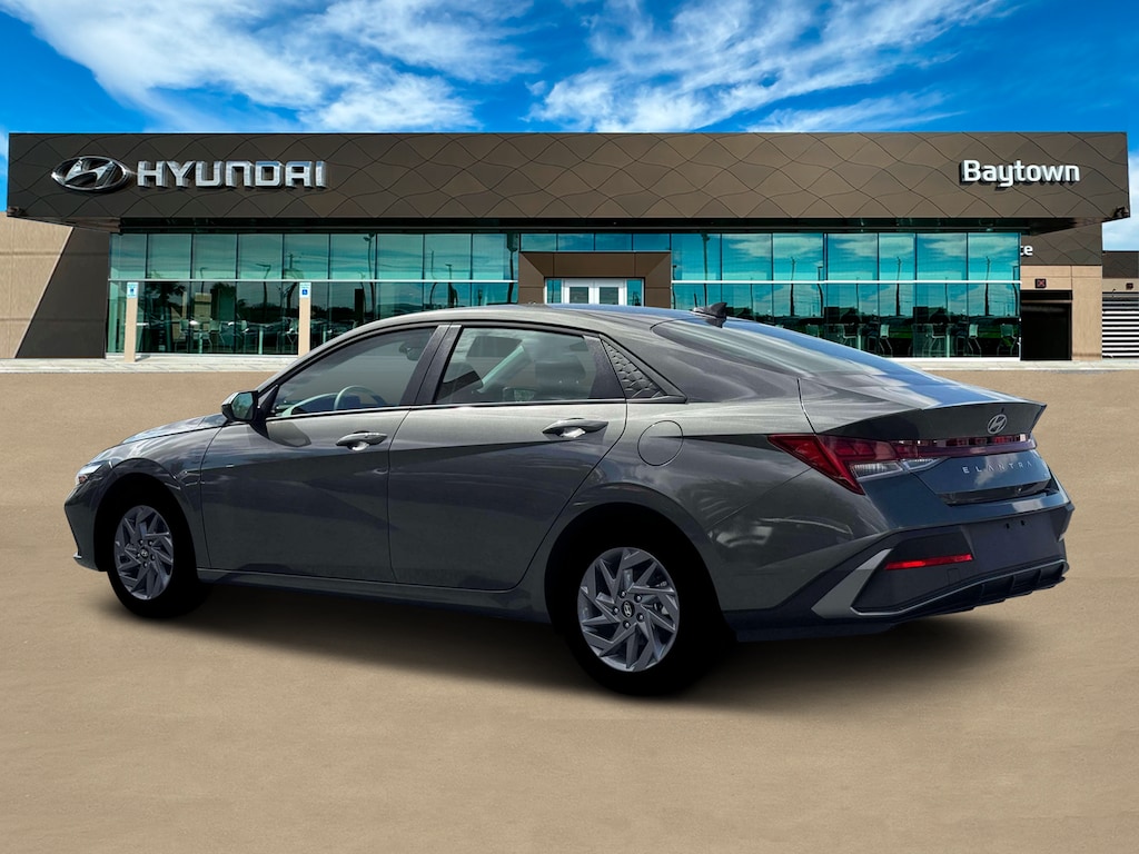 New 2026 Hyundai Elantra Hybrid Blue Sedan