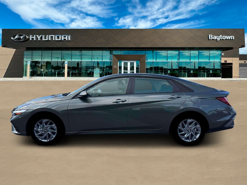 New 2026 Hyundai Elantra Hybrid Blue Sedan