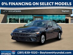 2026 Hyundai Elantra Hybrid Blue Sedan