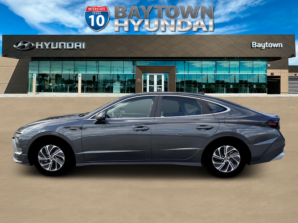New 2026 Hyundai Sonata Hybrid Blue Sedan