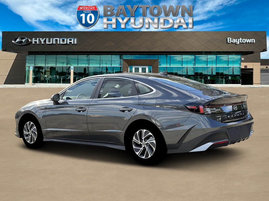 New 2026 Hyundai Sonata Hybrid Blue Sedan