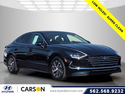 2020 Hyundai Sonata Hybrid Blue Sedan