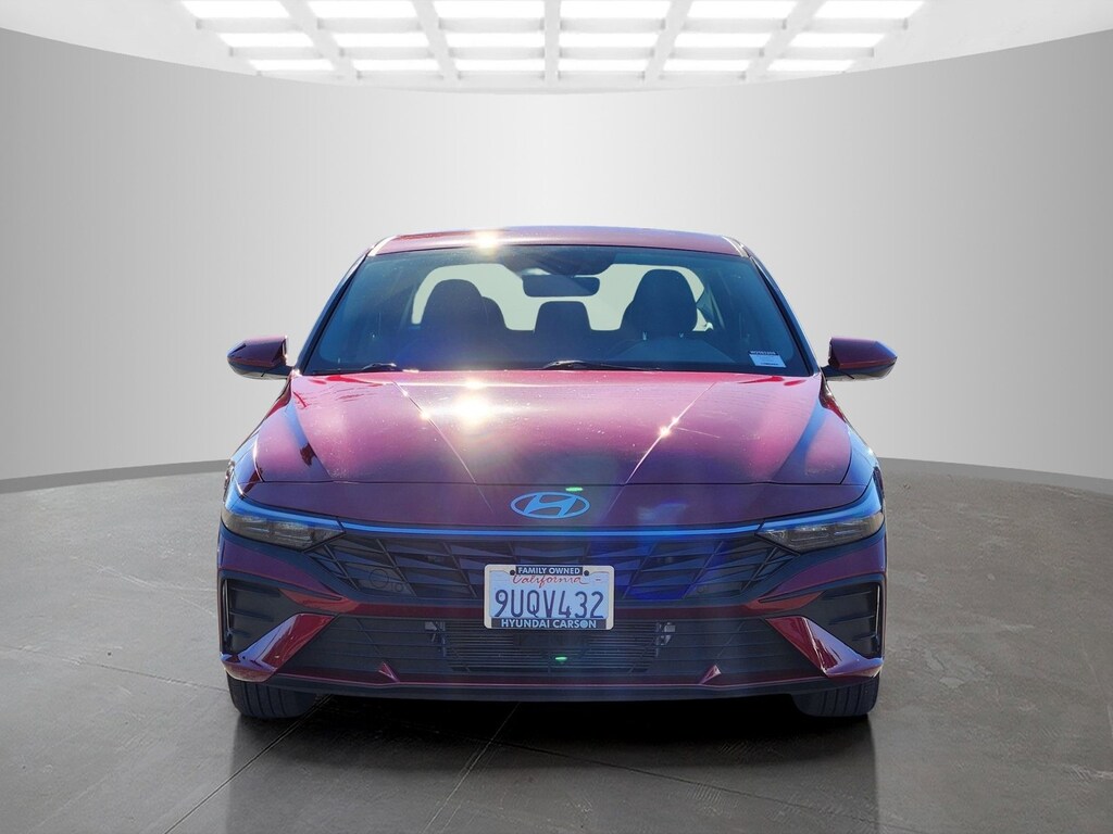 Used 2025 Hyundai Elantra Hybrid Blue Sedan