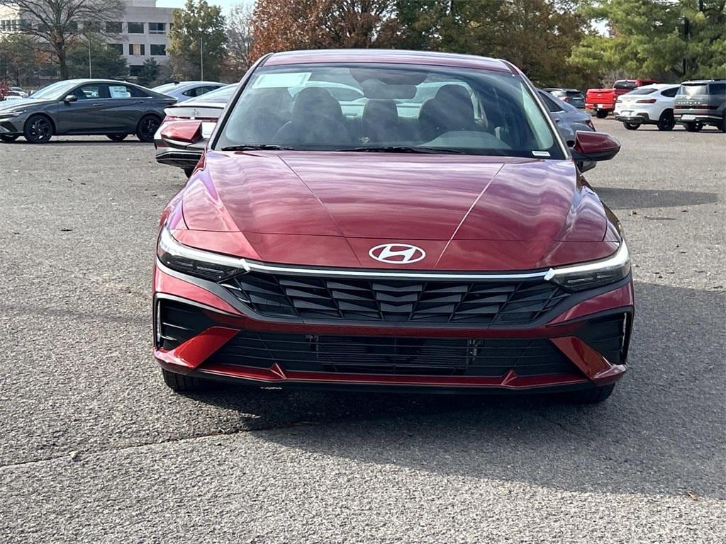 New 2026 Hyundai Elantra Hybrid Blue Sedan