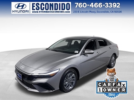 2025 Hyundai Elantra Hybrid Blue Sedan