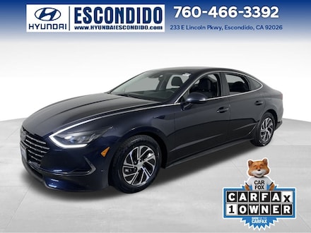 2022 Hyundai Sonata Hybrid Blue Sedan