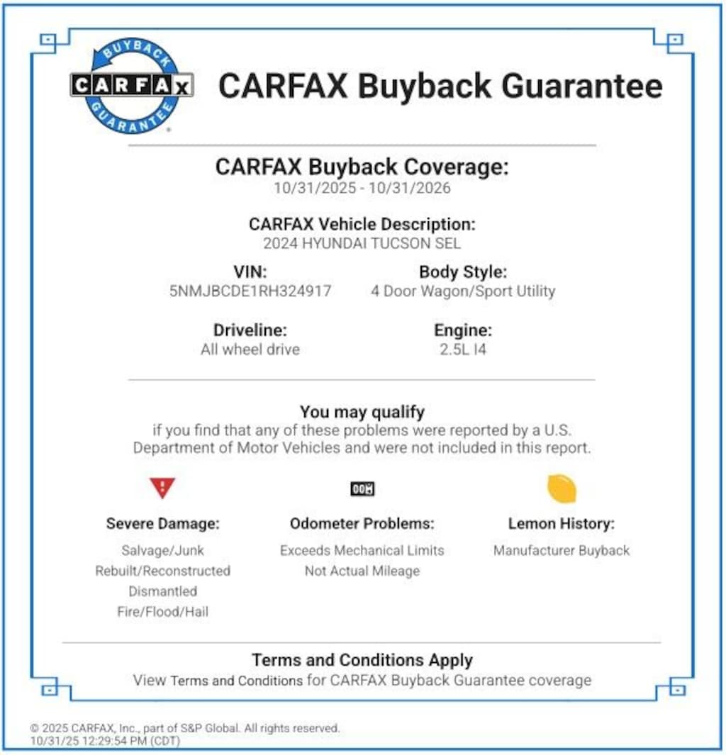 Certified 2024 Hyundai Tucson SEL SUV