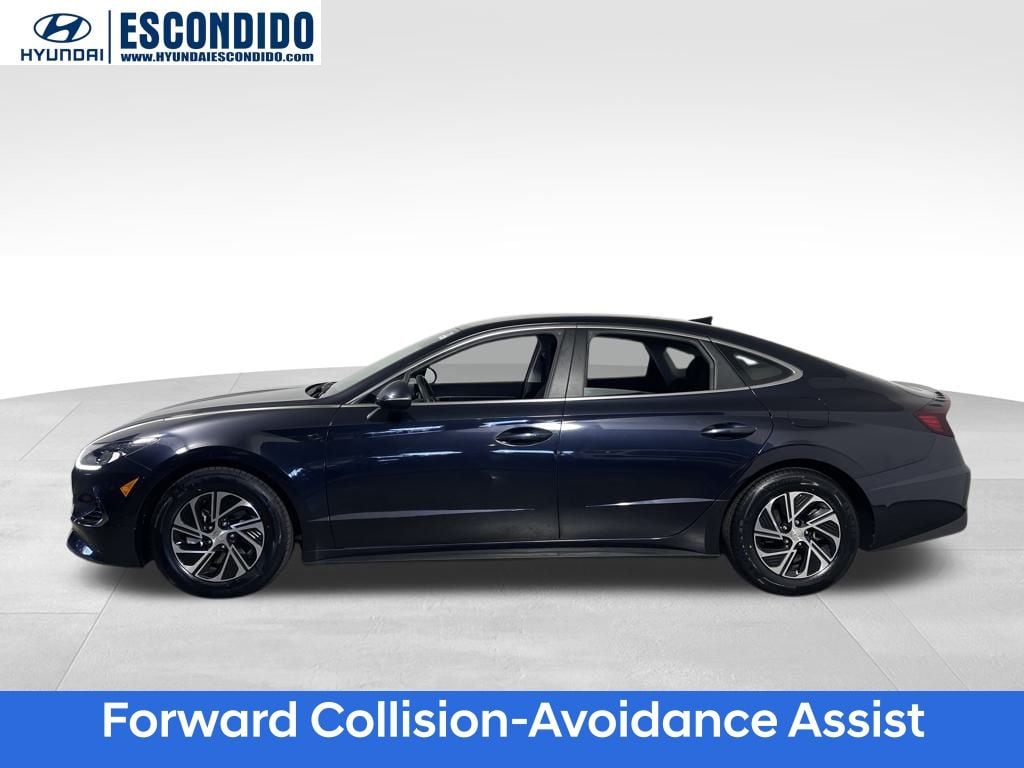 Certified 2022 Hyundai Sonata Hybrid Blue Sedan
