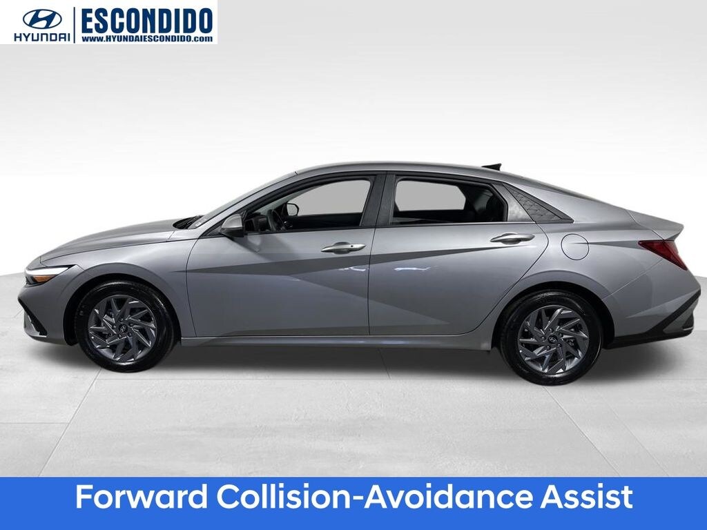 Certified 2025 Hyundai Elantra Hybrid Blue Sedan