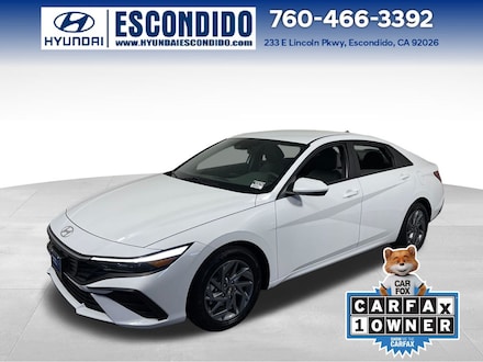 2026 Hyundai Elantra Hybrid Blue Sedan