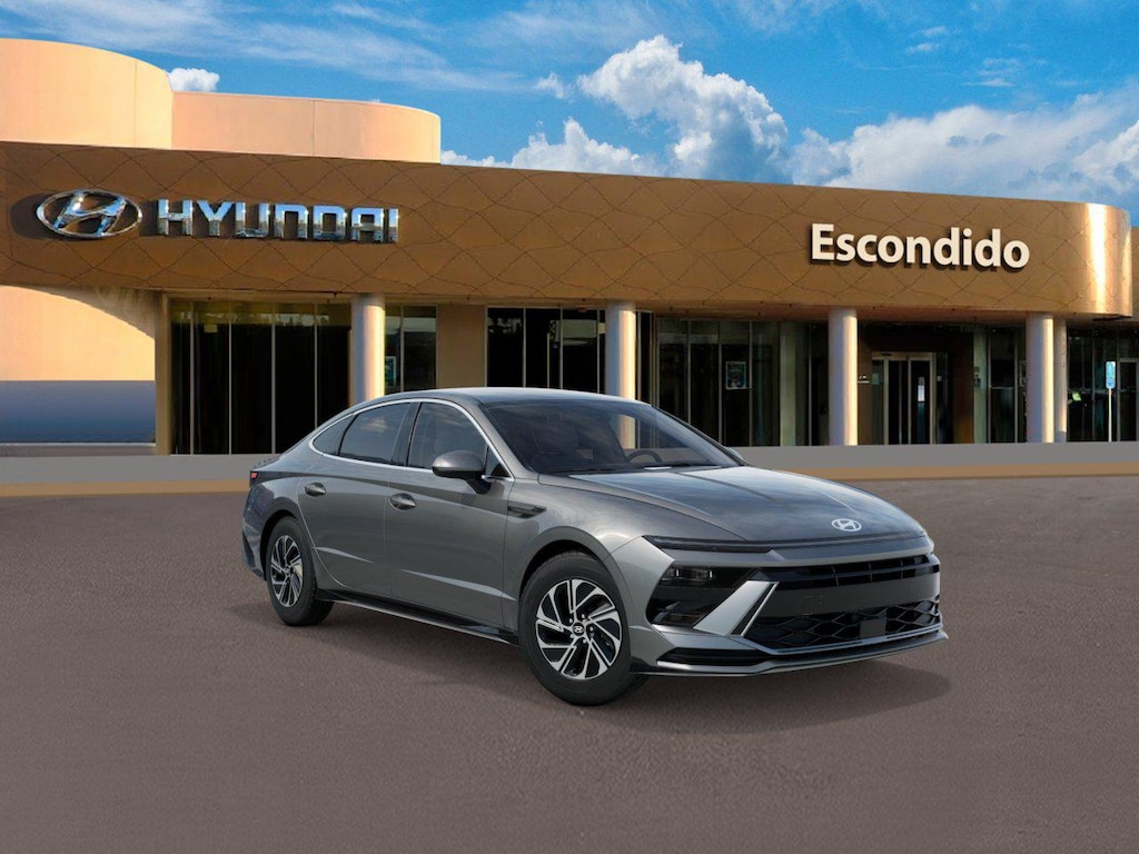 New 2026 Hyundai Sonata Hybrid Blue Sedan